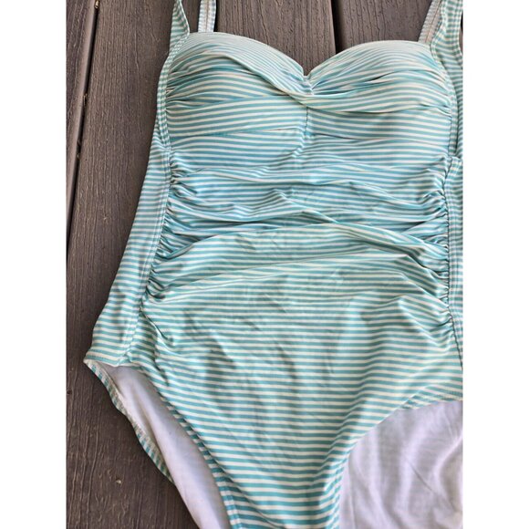 Bond-Eye Australia OnePiece Swimsuit 8 D/DD Control Padded Bra Sweetheart Stripe - Picture 3 of 7